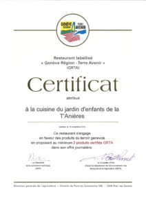 Label fourchette verte